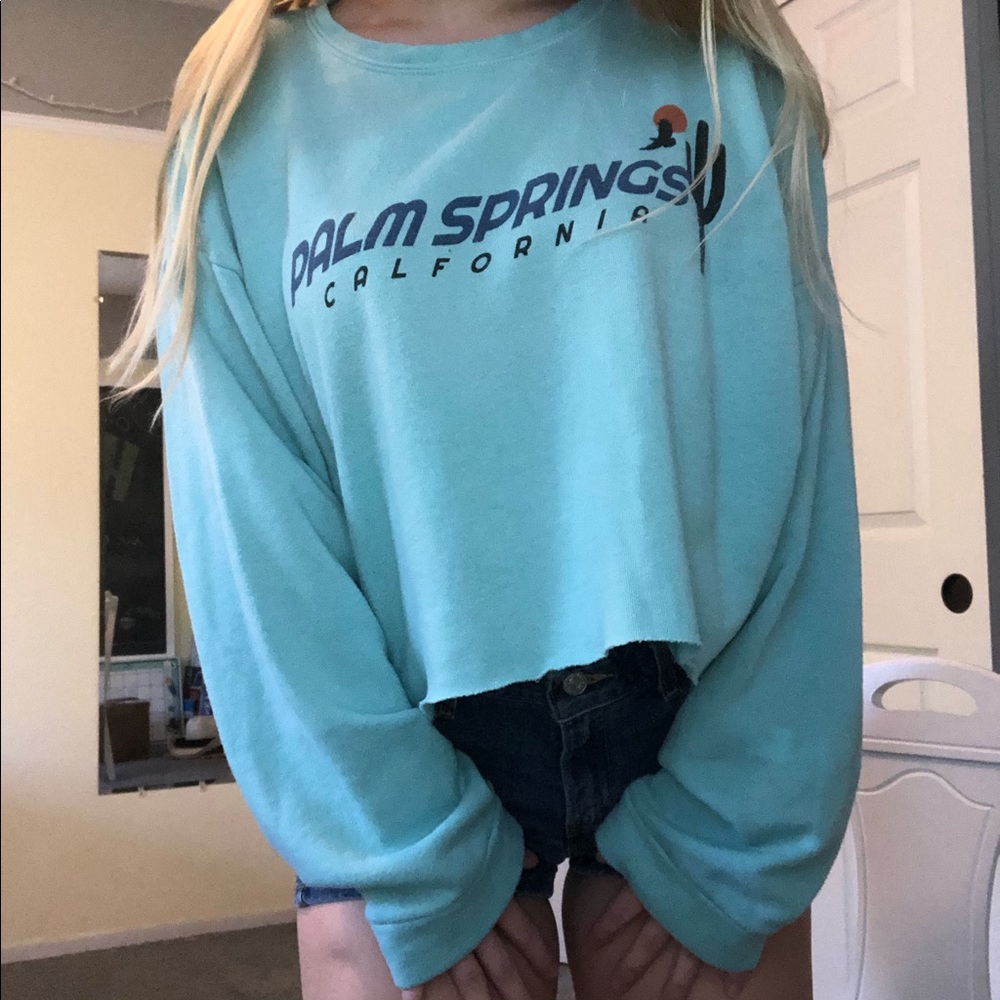 Palm Springs Cropped Sweatshirt